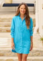 F&E Mary Teal Denim Dress