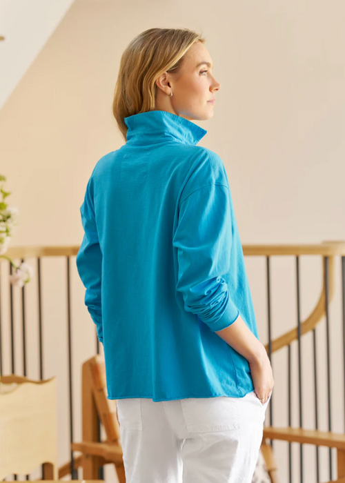 F&E Patrick Popover Henley Azul