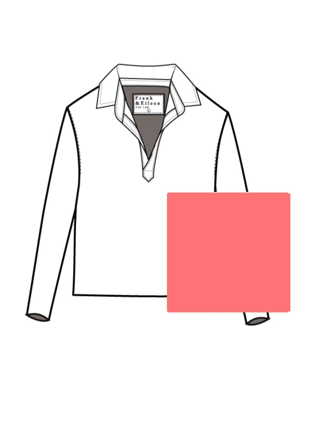 F&E Patrick Popover Henley Wild Strawberry