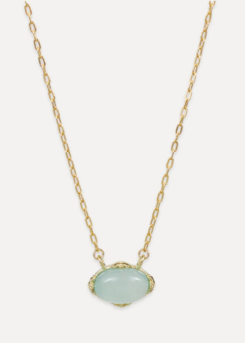 Aqua Chalcedony Paris Necklace
