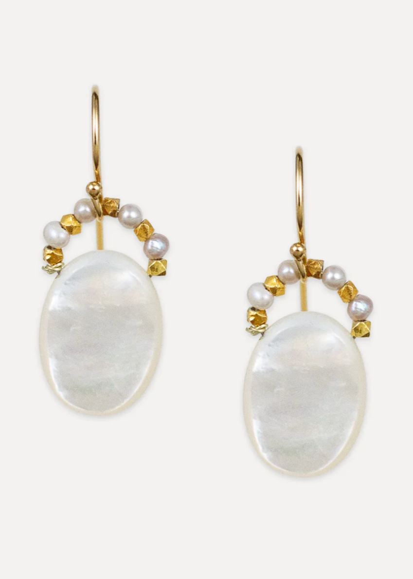 MOP Celadon Earrings