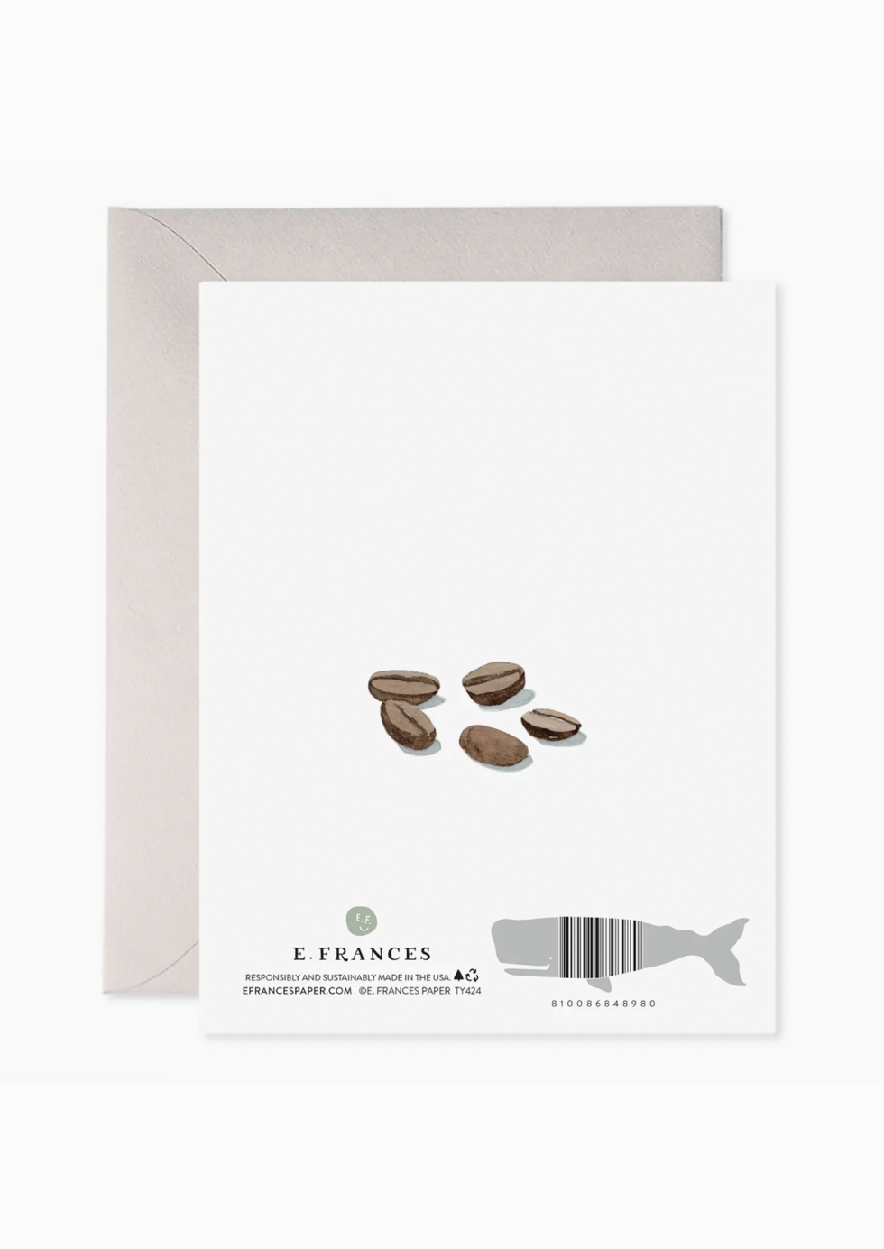 Espresso Thanks Greeting Card