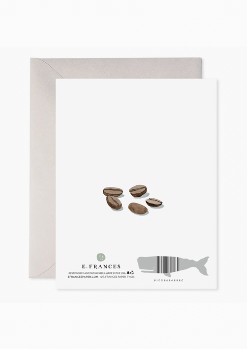 Espresso Thanks Greeting Card