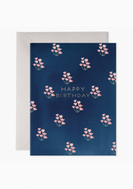 Dainty Block Print Birthday Greeting Card