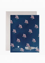 Dainty Block Print Birthday Greeting Card
