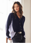 Celine Mixed Media Cardigan