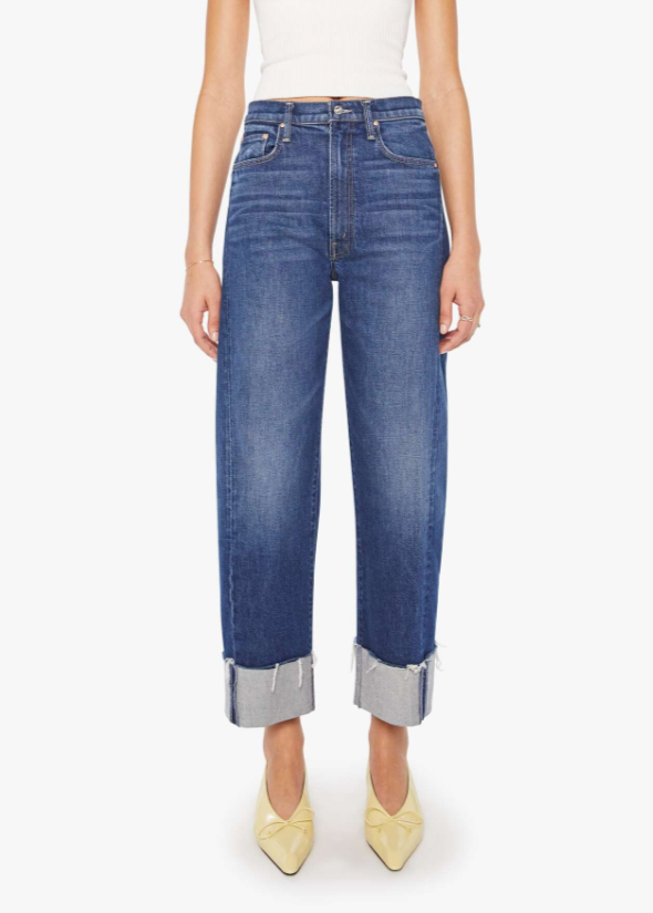 MOTHER Half-Pipe Ankle Cuff Fray