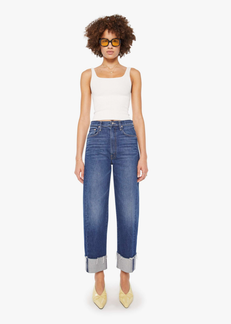 MOTHER Half-Pipe Ankle Cuff Fray