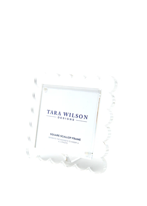 Clear Square Scallop Frame