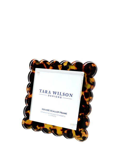 Tortoise Square Scallop Frame