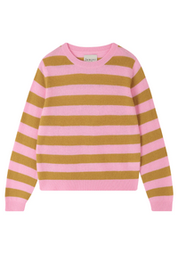 Jumper 1234 Stripe Crew Candy & Mustard