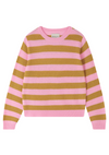 Jumper 1234 Stripe Crew Candy & Mustard