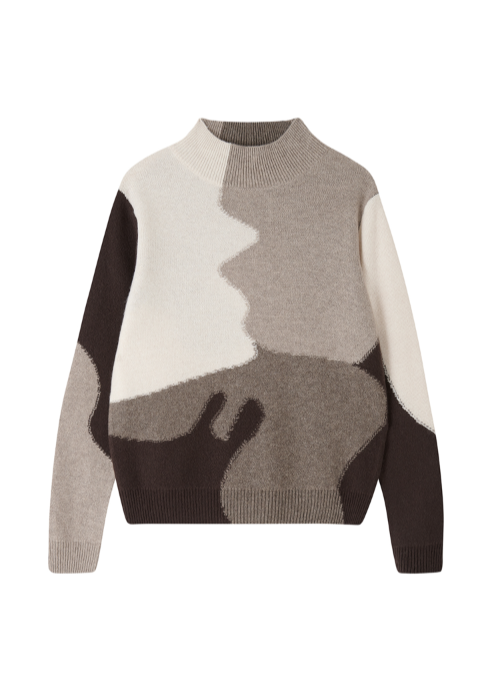 Jumper 1234 Reverse Camo Turtleneck
