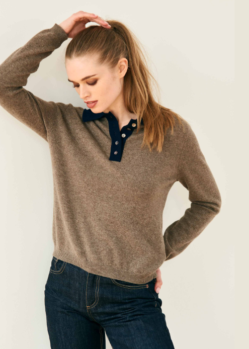 Jumper 1234 Contrast Polo Moose