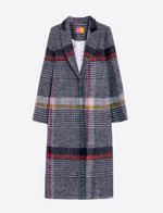 Vilagallo Katherine Multi Check Long Coat
