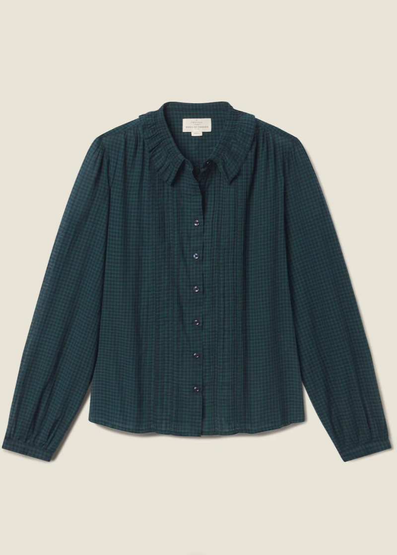 Trovata Alise Blouse Sea Pine Check
