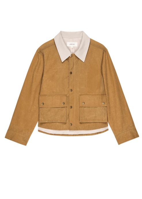 the Great Waxed Swingy Jacket Walnut