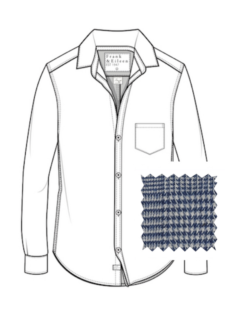 F&E Barry Blue & Grey Plaid