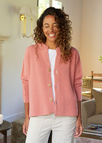 F&E Montecito Cardigan Apricot