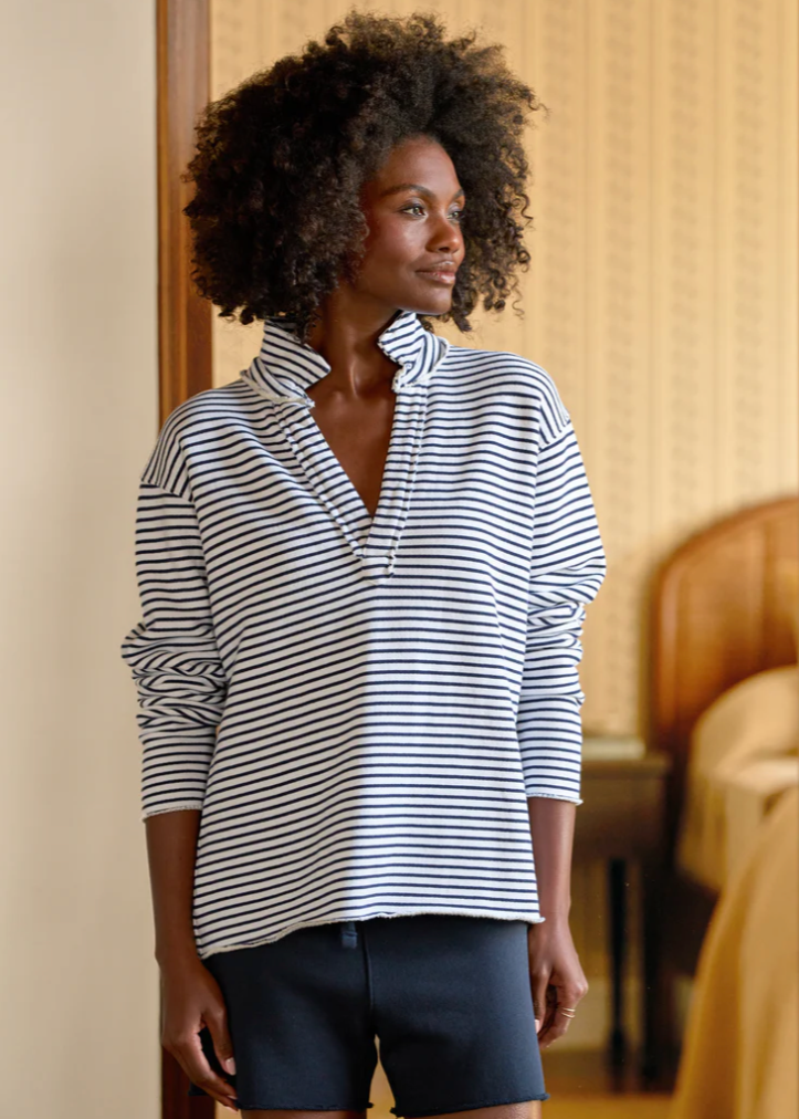 F&E Patrick Popover Triple Fleece French Stripe