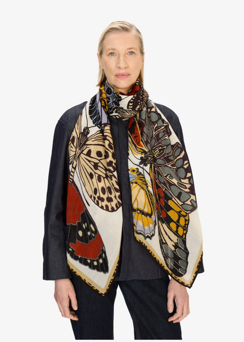 Inoui Scarf 70 Papillons White