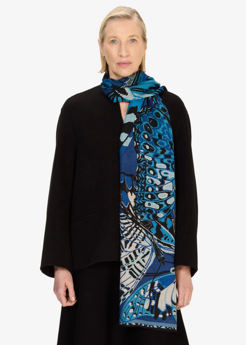 Inoui Scarf 70 Papillons Blue