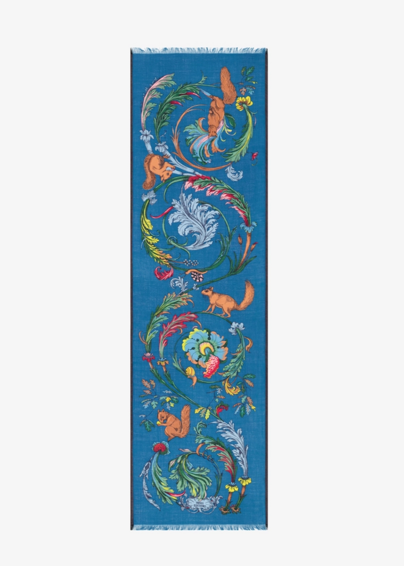 Inoui Scarf 55 Rococo Duck Blue
