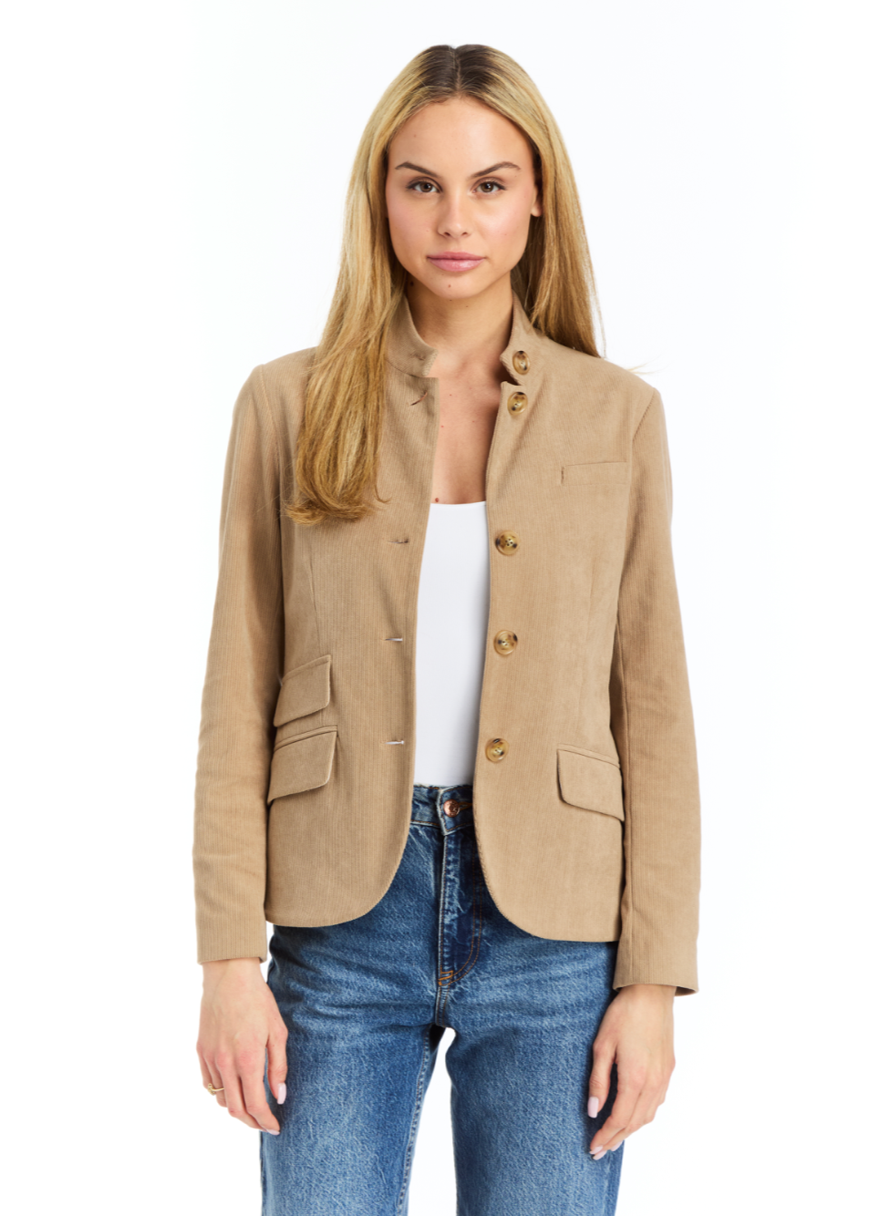 Jordan Camel Stretch Corduroy Blazer