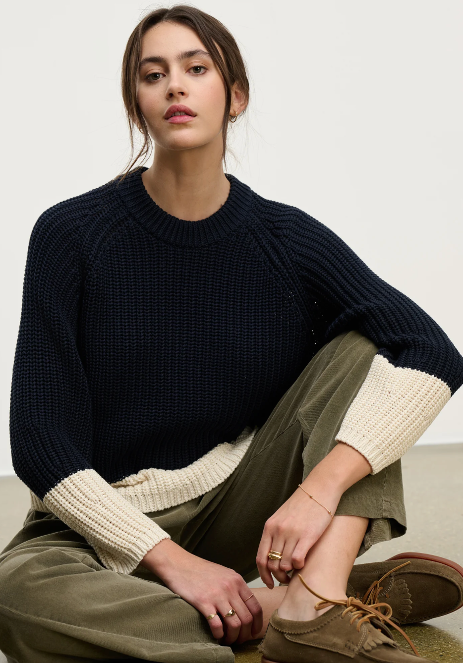 Velvet Shay Navy Sweater