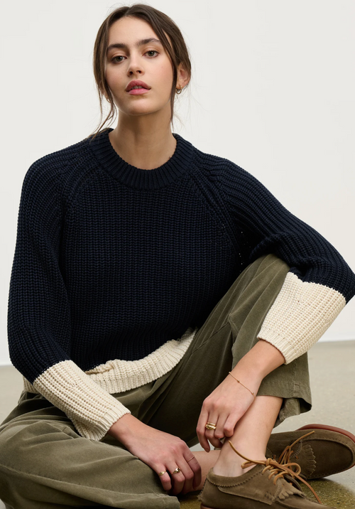 Velvet Shay Navy Sweater
