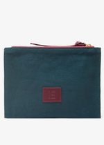 Inoui Embroidered Pouch Toutou Emerald