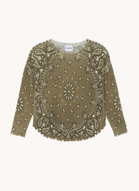 Kujten Mela Bandana Sweater Khaki