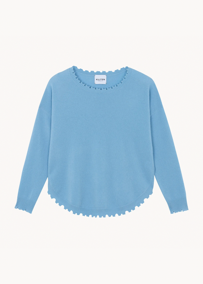 Kujten Mela Cashmere Sweater Ice Blue