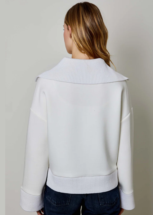 Sheila Pullover Top White