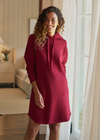 F&E Mini James Hooded Dress Garnet