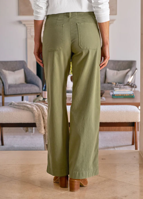 F&E Limerick Wrap Pocket Pant Olive