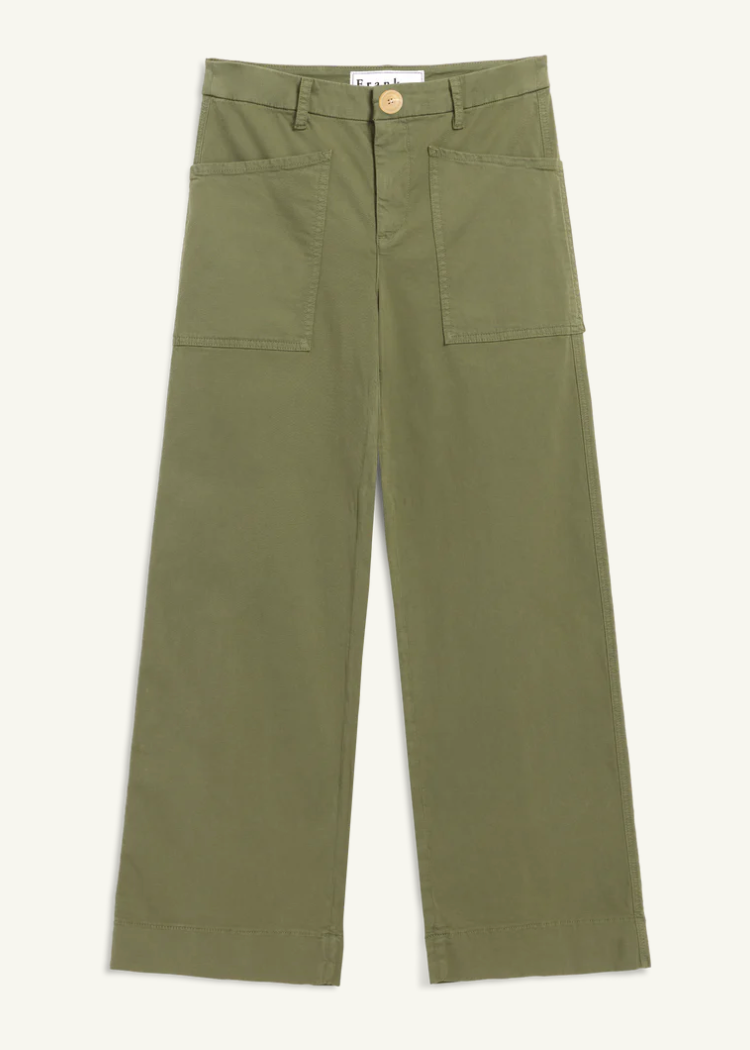 F&E Limerick Wrap Pocket Pant Olive