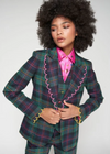 Vilagallo Hillary Tartan Blazer