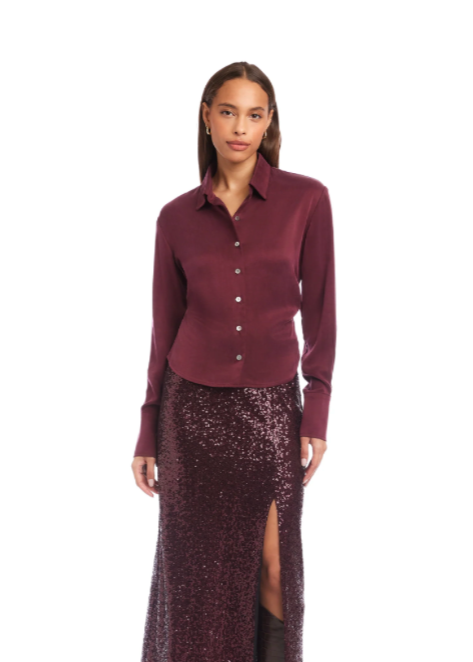 Tawnie Side-Pleat Shirt