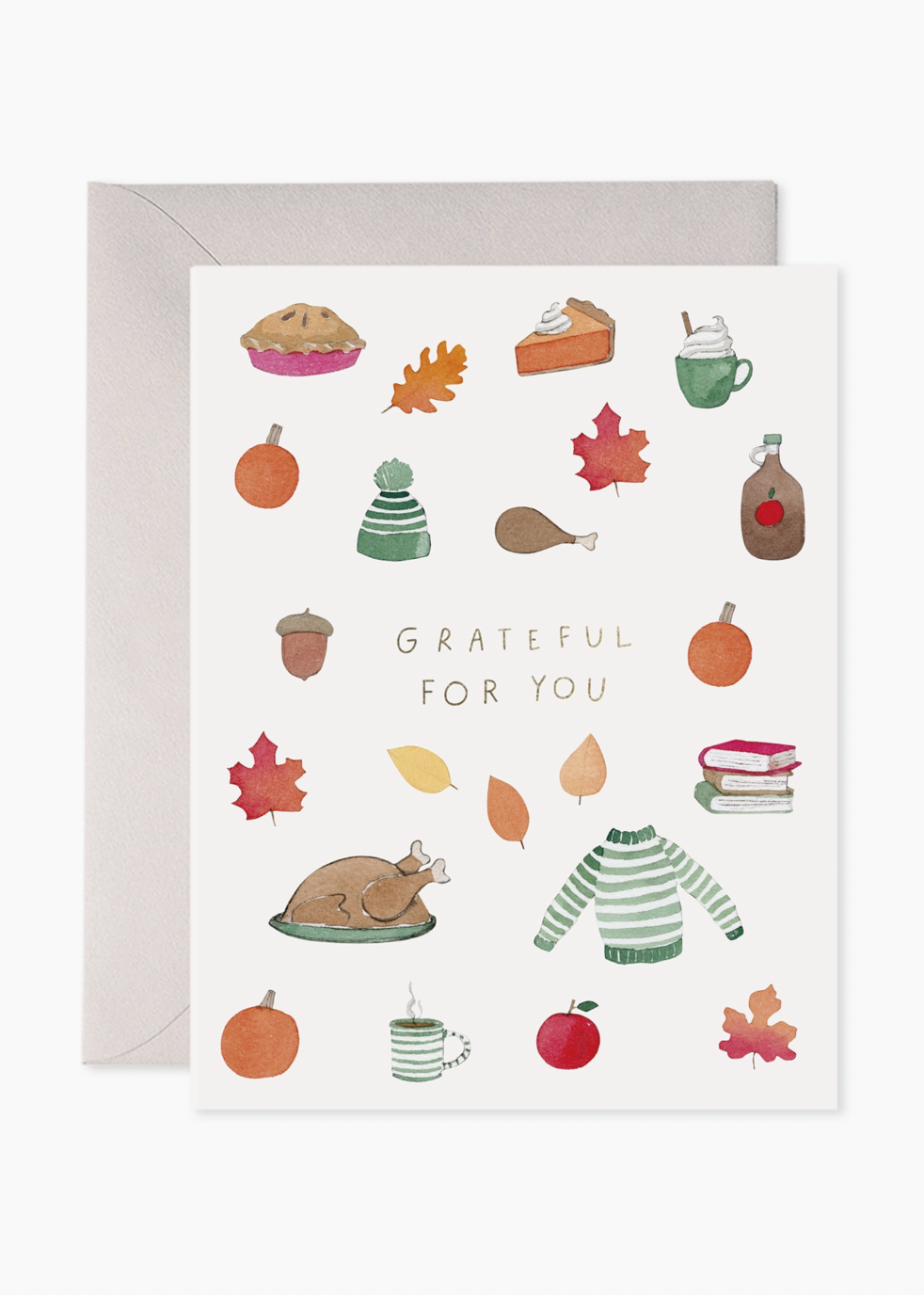 Crisp & Cozy Thanksgiving Greeting Card