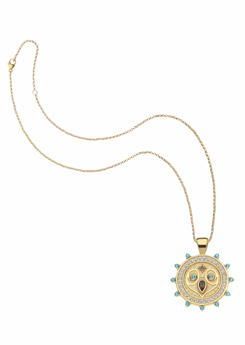 Jane Win Grace Owl Embellished Pendant