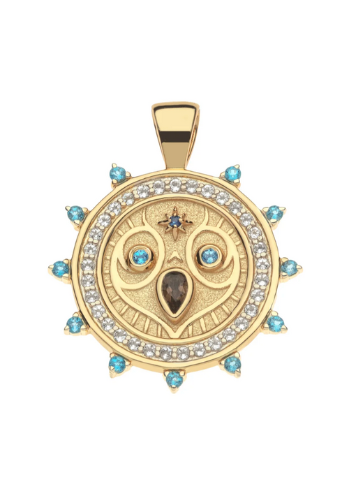 Jane Win Grace Owl Embellished Pendant