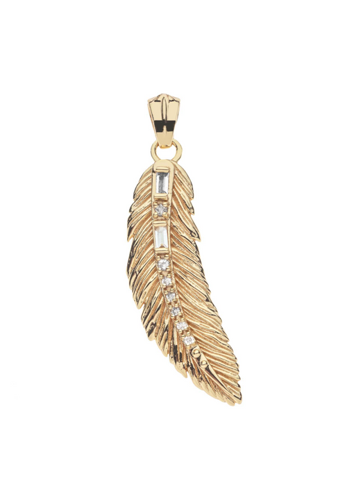 Jane Win Lucky Feather Pendant