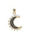 Jane Win Forever Nightfall Onyx Crescent Moon Pendant