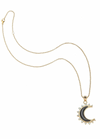 Jane Win Forever Nightfall Onyx Crescent Moon Pendant