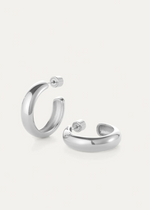 Jenny Bird Staple Hoops Medium Silver