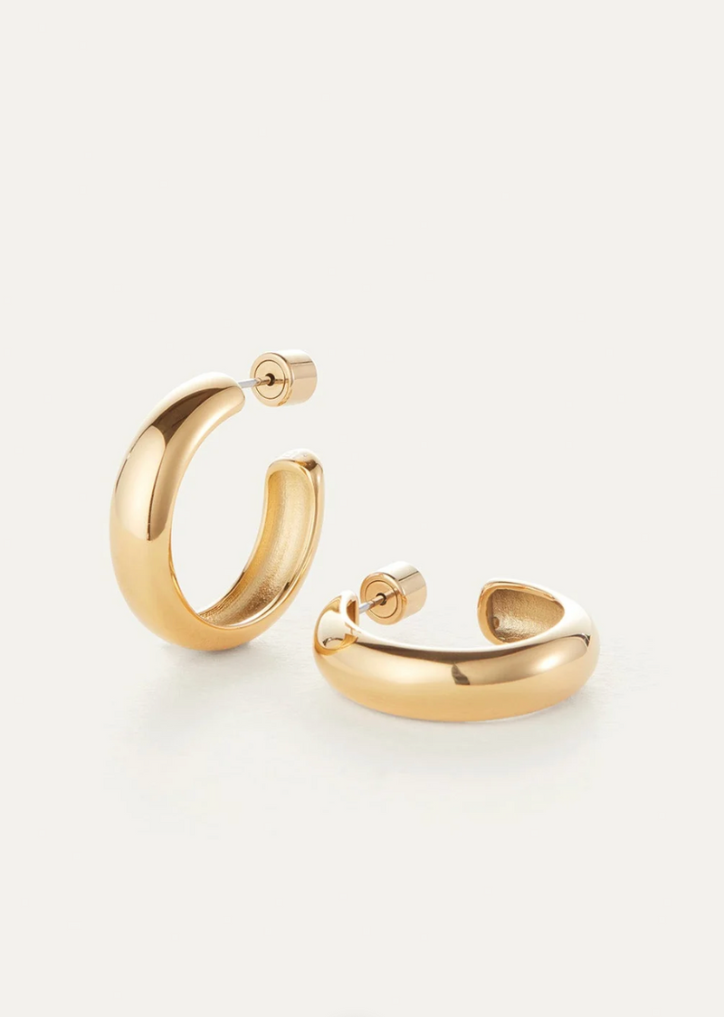Jenny Bird Staple Hoops Medium Gold