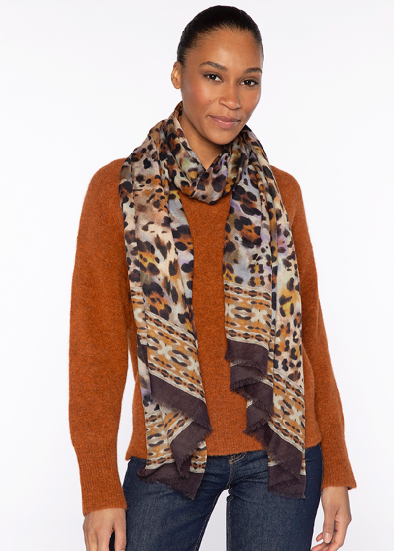 Kinross Leopard Print Scarf