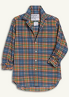 F&E Eileen Orange, Green  Blue Plaid