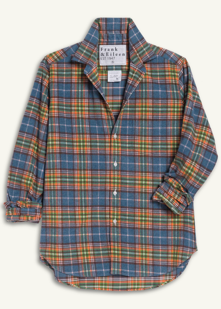 F&E Eileen Orange, Green  Blue Plaid